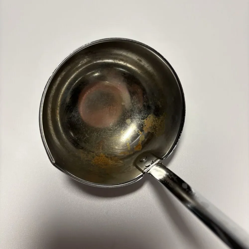Ecko Ladle Spoon Stainless USA Chromium Plated Vintage Kitchen Utensil Orange